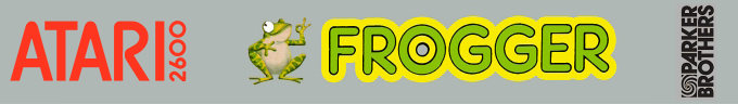 Frogger logo for Atari 2600